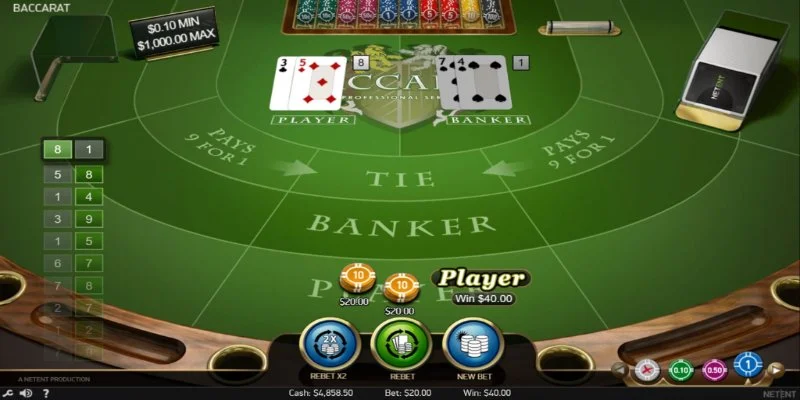 Sơ lược về trò Baccarat online của 188BET